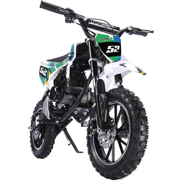 Mototec Warrior 52cc 2-stroke Kids Gas Dirt Bike Green