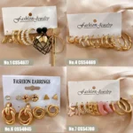 17KM Pearl Twist Hoop Earrings Set Butterfly Acrylic Dangle Earrings for Women Metal Hollow Gold Plated Earring Cartoon Jewelry