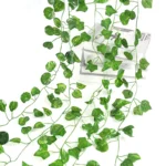2.1M Artificial Plant Green Ivy Leaf Garland Silk Wall Hanging Vine Home Garden Decoration Wedding Party DIY Fake Wreath Leaves