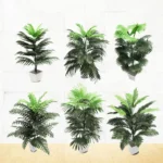 45-90cm Tropical Palm Tree Large Monstera Artificial Plants Large Coconut Tree With Foliage Wedding Home Garden Balcony Decor