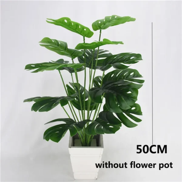 45-90cm Tropical Palm Tree Large Monstera Artificial Plants Large Coconut Tree With Foliage Wedding Home Garden Balcony Decor