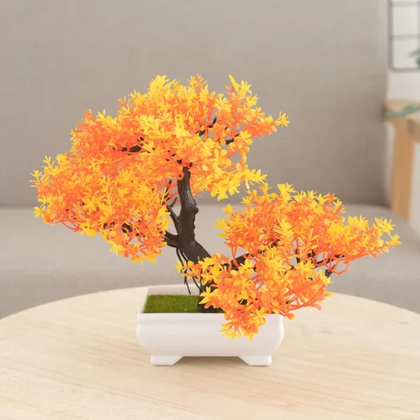 Artificial Plastic Plants Bonsai Small Tree Pot Fake Plant Potted Flower Home Room Table Decoration Garden Arrangement Ornaments