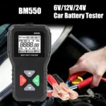 Battery System Detect 100-2000 CCA Car Battery Tool 6V 12V 24V Car Battery Tester Auto Battery Analyzer BM550 Black