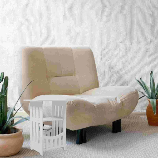 Bedside Table Furniture Decor Coffee End Small Desk Square Space Pvc Wood Plastic Board for Bedroom Tables