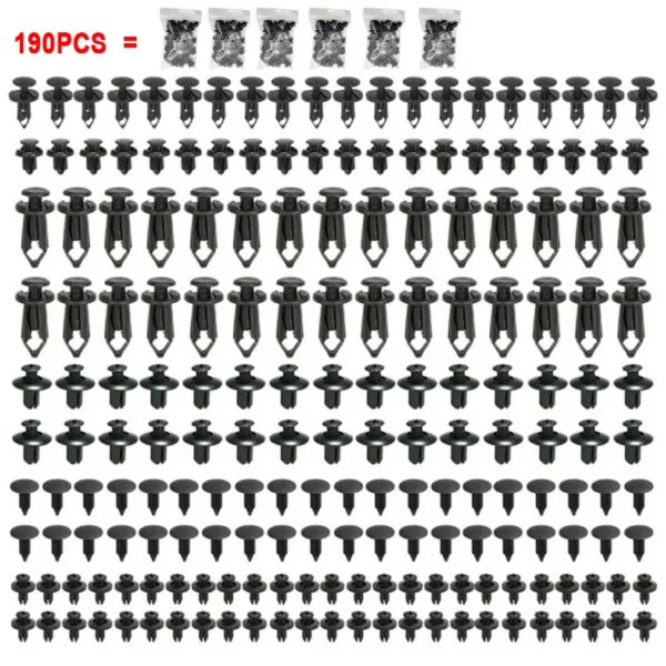 Car Retainer Clips 6 Popular Sizes Fasteners Automotive Plastic Clips Kit Auto Trim Panel Clip Mixed Car Body Bumper Rivet