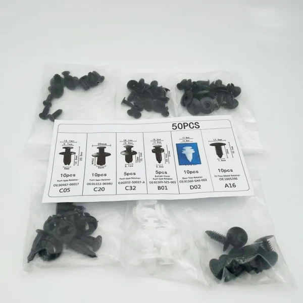 Car Retainer Clips 6 Popular Sizes Fasteners Automotive Plastic Clips Kit Auto Trim Panel Clip Mixed Car Body Bumper Rivet