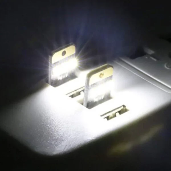 Mini Pocket Card USB Power LED Keychain Bedroom Night Light 0.2W USB LED Bulb Book Light For Laptop PC Powerbank USB Gadgets New