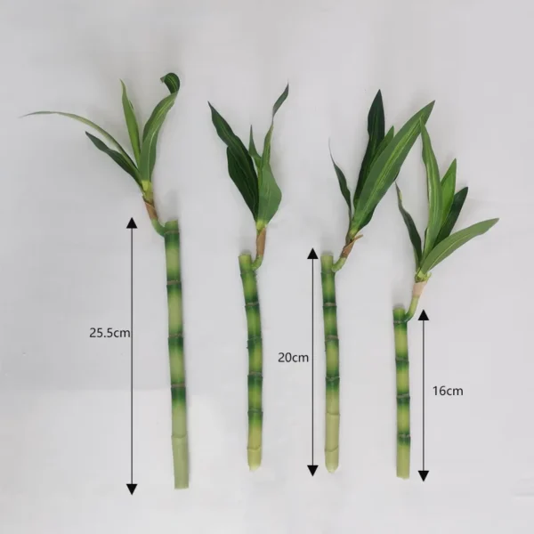 New 40cm rFtificial Lucky Bamboo Succulent Fake Plant Flower Green Potted Garden Outdoor Dining Table Fish Tank Home Decoration