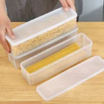 Noodle Storage Box Useful Things for Kitchen Accessory Long Noodles Crisper Box Airtight Containers for Food Item Boxes Home