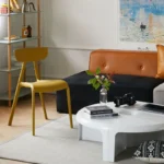 Nordic Circular Coffee Table Creative Small Modern Design Elegant Plastic Coffee Table Living Room Bedroom Mesas Home Furniture