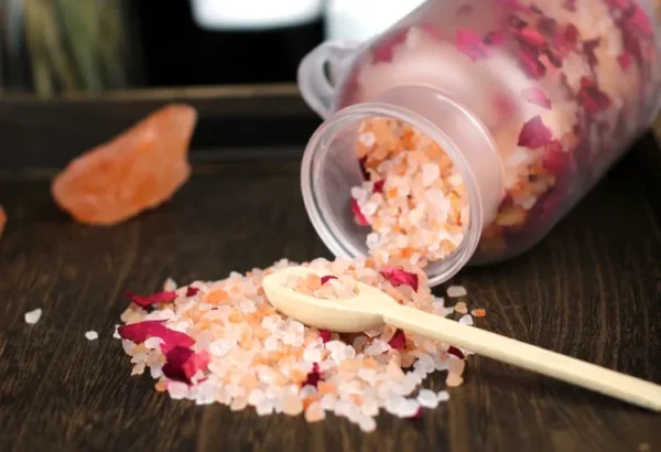 Original Himalayan Bath Salt 260g/bottle Dried Rose Red Salt for Foot Bath Salt Sand Aromatherapy